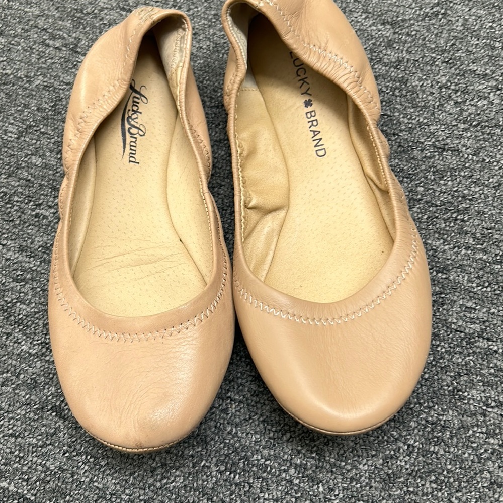 Lucky Brand leather ballet in Tan
